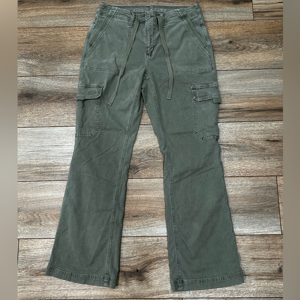 American Eagle Outfitters Green Boot Cut Jeans